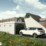 Garage en zwembad
